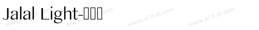 Jalal Light字体转换